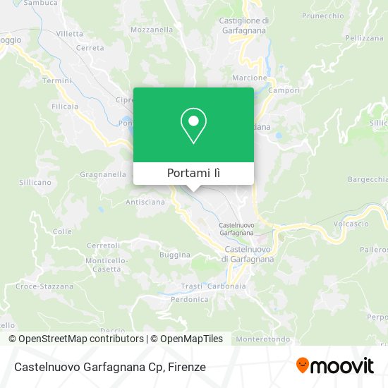 Mappa Castelnuovo Garfagnana Cp