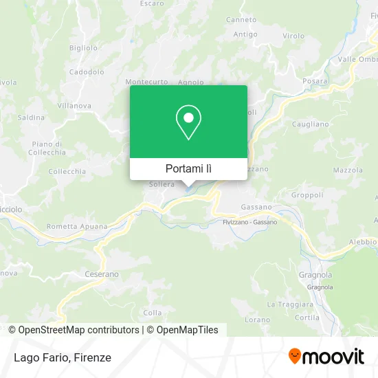 Mappa Lago Fario