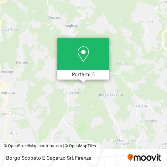 Mappa Borgo Scopeto E Caparzo Srl