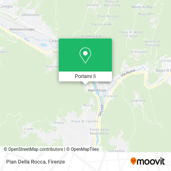 Mappa Pian Della Rocca