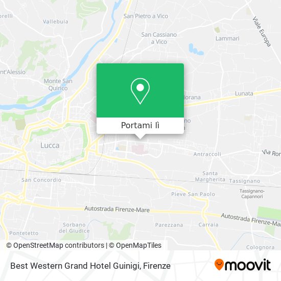 Mappa Best Western Grand Hotel Guinigi