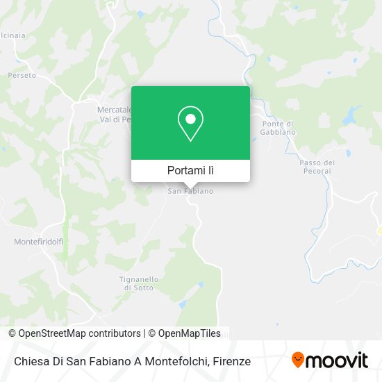 Mappa Chiesa Di San Fabiano A Montefolchi