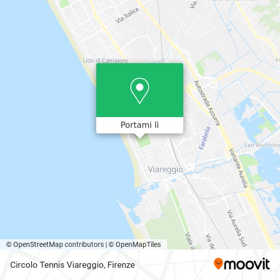Mappa Circolo Tennis Viareggio