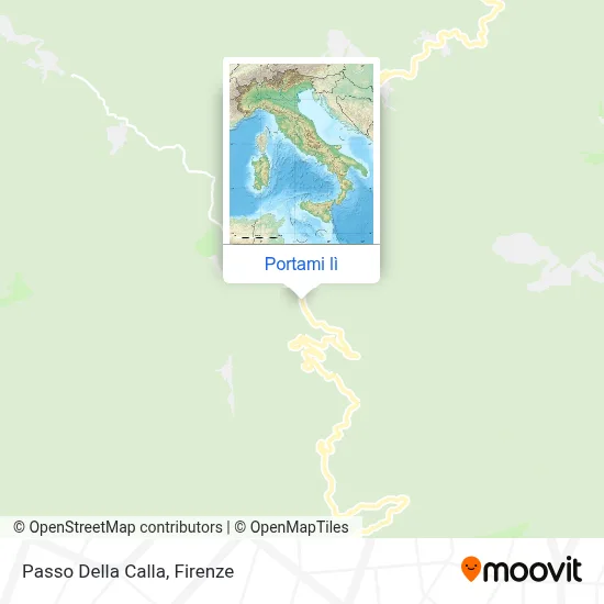 Mappa Passo Della Calla