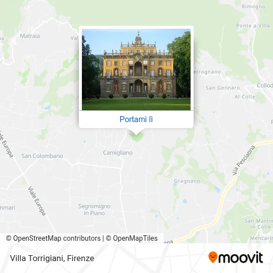 Mappa Villa Torrigiani