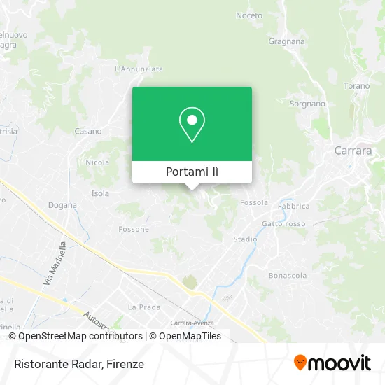 Mappa Ristorante Radar