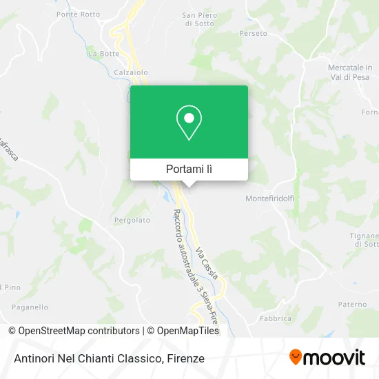 Mappa Antinori Nel Chianti Classico