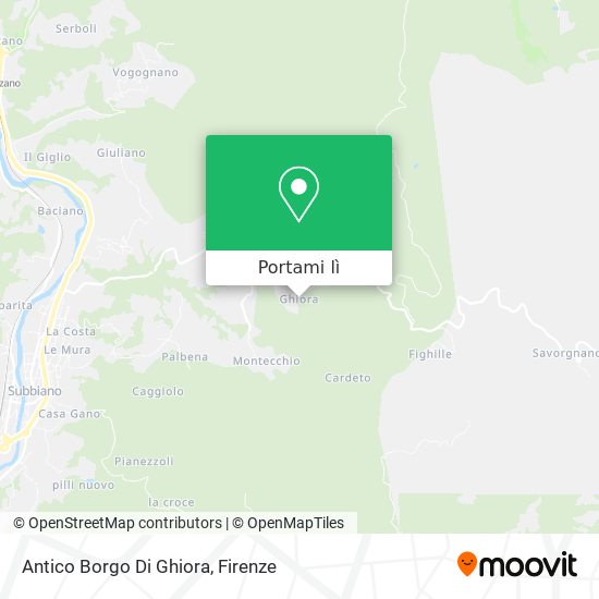 Mappa Antico Borgo Di Ghiora