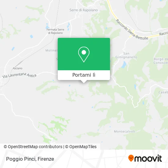 Mappa Poggio Pinci
