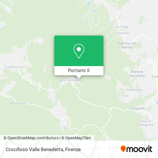 Mappa Crocifisso Valle Benedetta