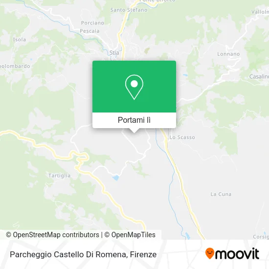 Mappa Parcheggio Castello Di Romena