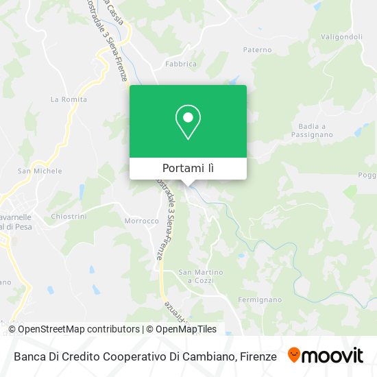 Mappa Banca Di Credito Cooperativo Di Cambiano