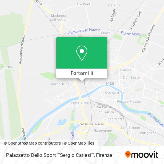 Mappa Palazzetto Dello Sport ""Sergio Carlesi""