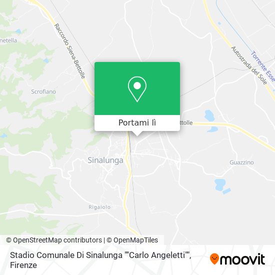 Mappa Stadio Comunale Di Sinalunga ""Carlo Angeletti""