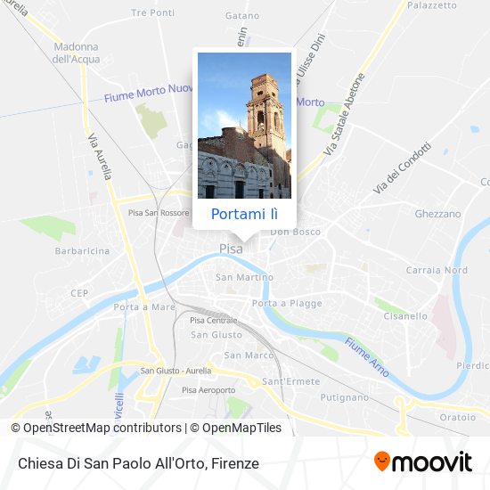 Mappa Chiesa Di San Paolo All'Orto