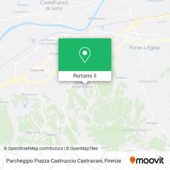 Mappa Parcheggio Piazza Castruccio Castracani