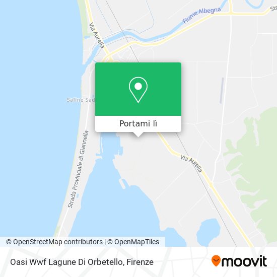 Mappa Oasi Wwf Lagune Di Orbetello