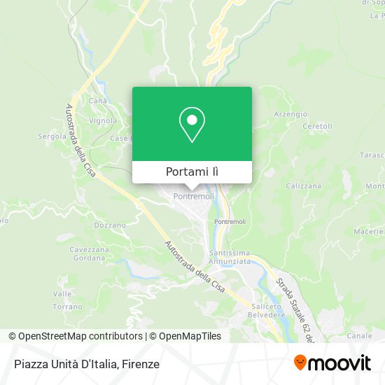 Mappa Piazza Unità D'Italia