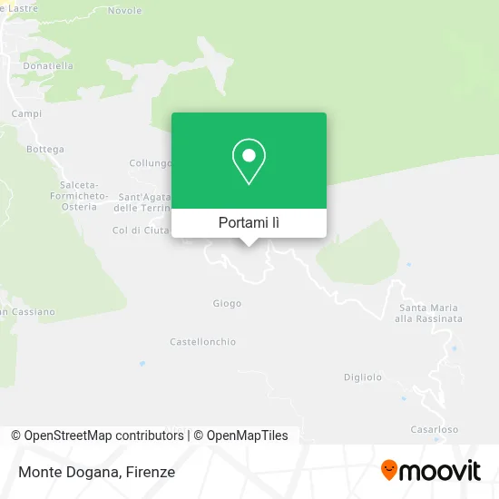 Mappa Monte Dogana