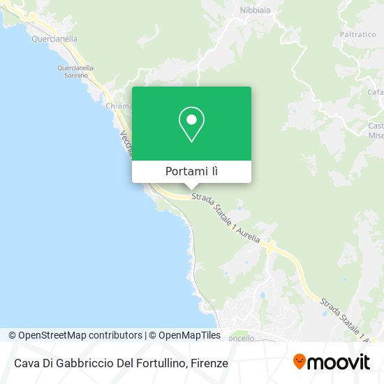 Mappa Cava Di Gabbriccio Del Fortullino