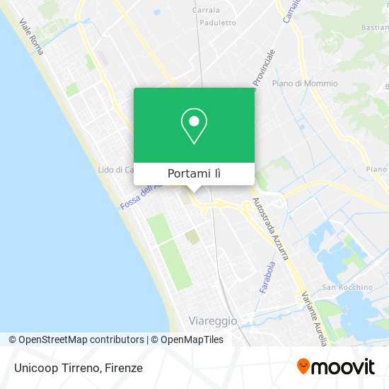 Mappa Unicoop Tirreno