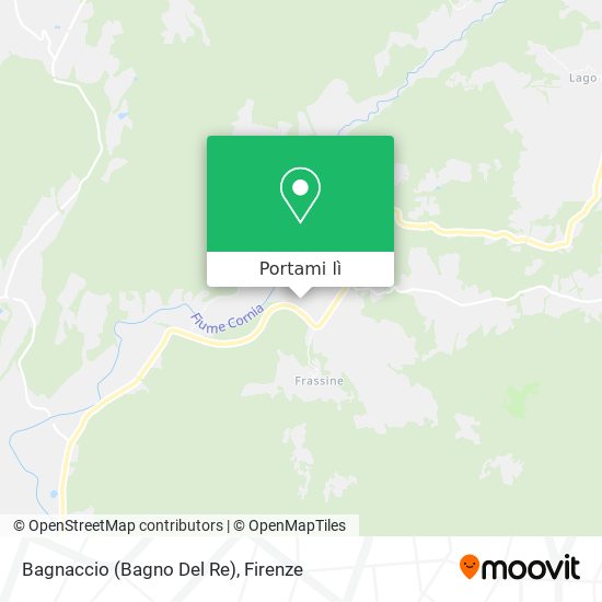 Mappa Bagnaccio (Bagno Del Re)
