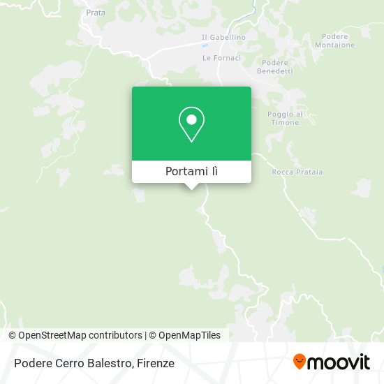 Mappa Podere Cerro Balestro