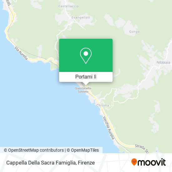 Mappa Cappella Della Sacra Famiglia