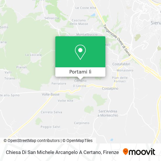 Mappa Chiesa Di San Michele Arcangelo A Certano