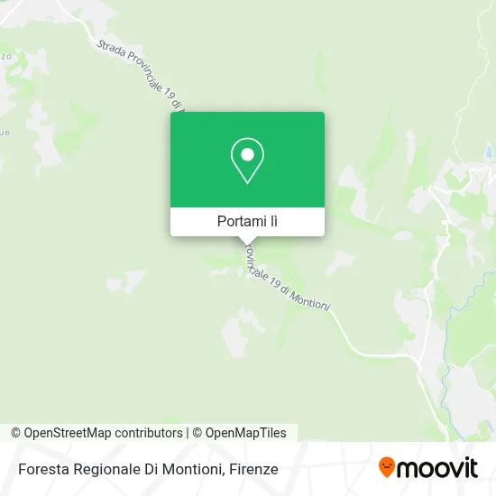 Mappa Foresta Regionale Di Montioni