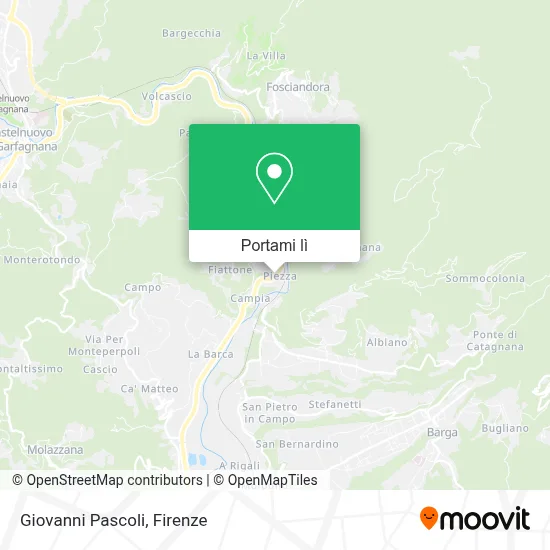 Mappa Giovanni Pascoli