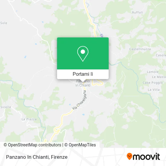 Mappa Panzano In Chianti