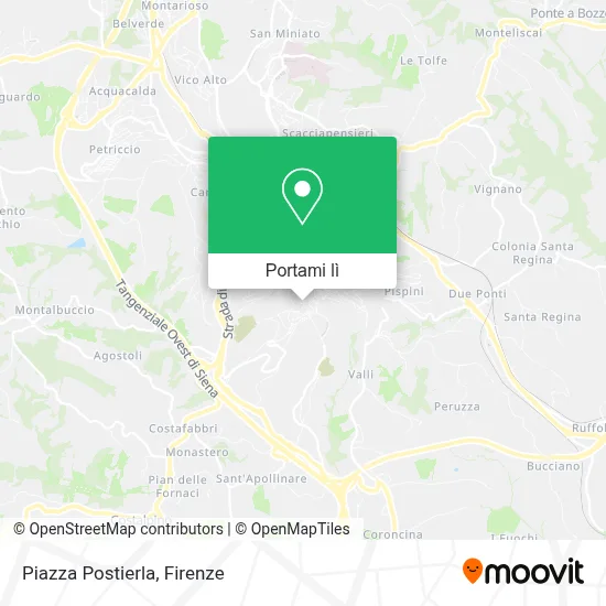 Mappa Piazza Postierla