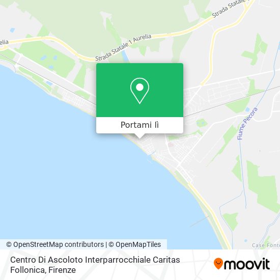 Mappa Centro Di Ascoloto Interparrocchiale Caritas Follonica