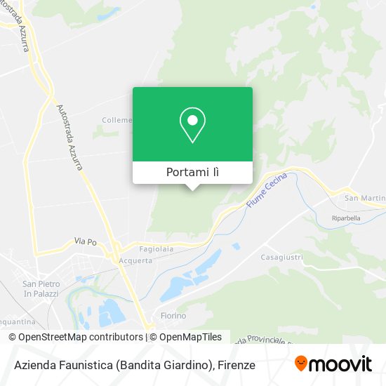 Mappa Azienda Faunistica (Bandita Giardino)