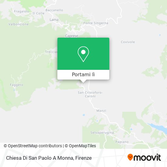 Mappa Chiesa Di San Paolo A Monna