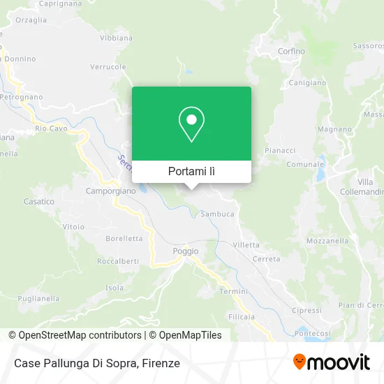 Mappa Case Pallunga Di Sopra