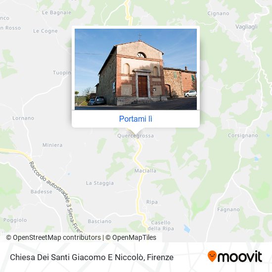 Mappa Chiesa Dei Santi Giacomo E Niccolò