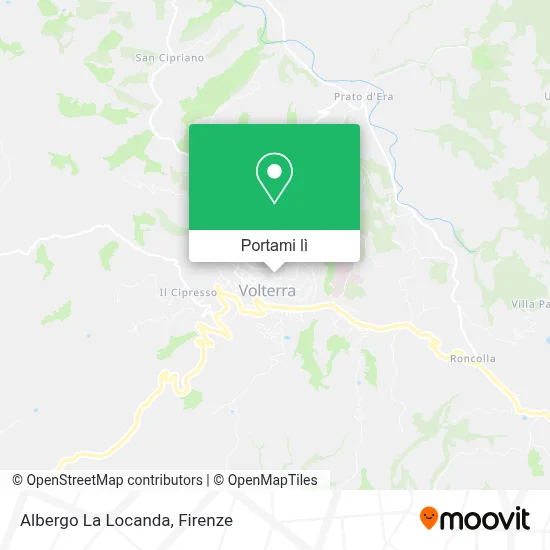 Mappa Albergo La Locanda