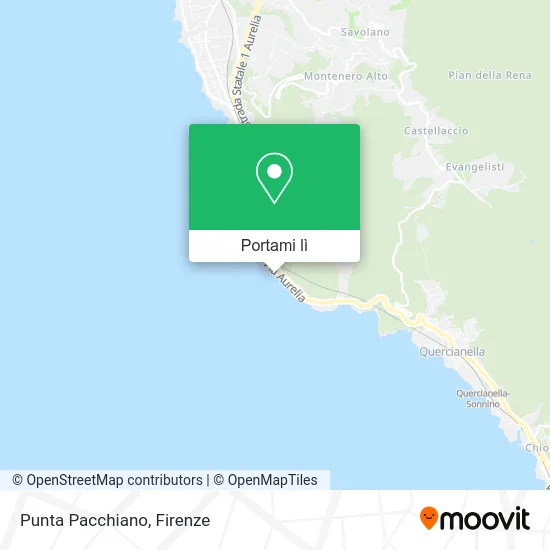 Mappa Punta Pacchiano