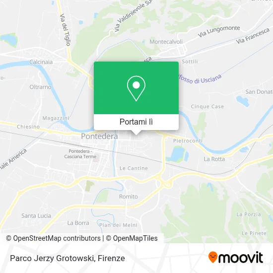 Mappa Parco Jerzy Grotowski