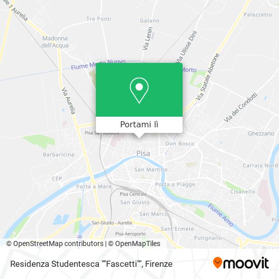 Mappa Residenza Studentesca ""Fascetti""