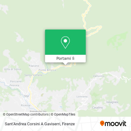 Mappa Sant'Andrea Corsini A Gaviserri