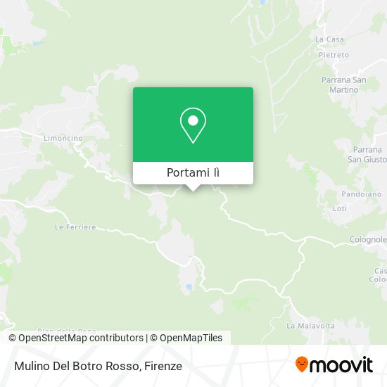 Mappa Mulino Del Botro Rosso