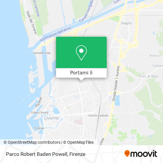 Mappa Parco Robert Baden Powell
