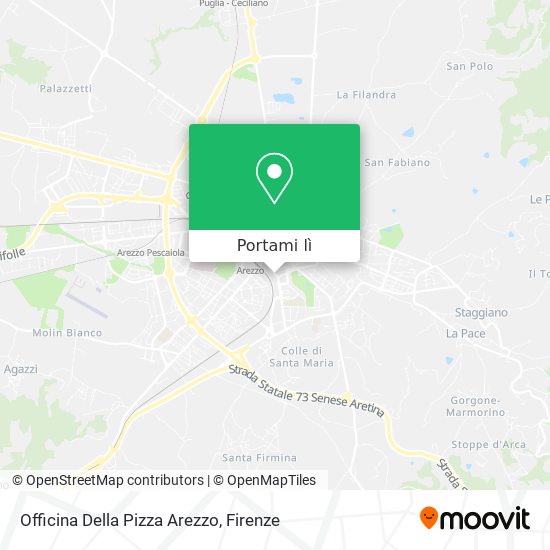 Mappa Officina Della Pizza Arezzo