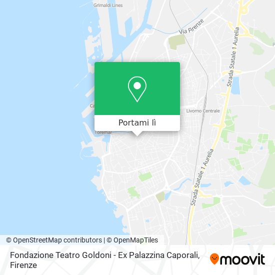 Mappa Fondazione Teatro Goldoni - Ex Palazzina Caporali