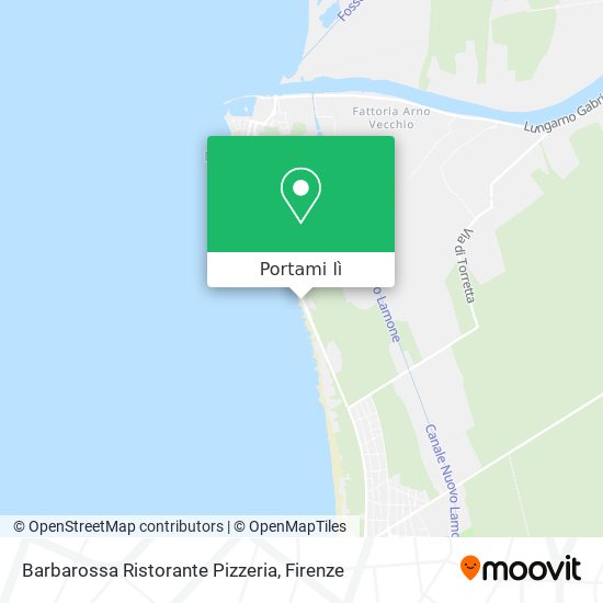 Mappa Barbarossa Ristorante Pizzeria