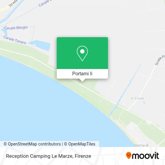 Mappa Reception Camping Le Marze