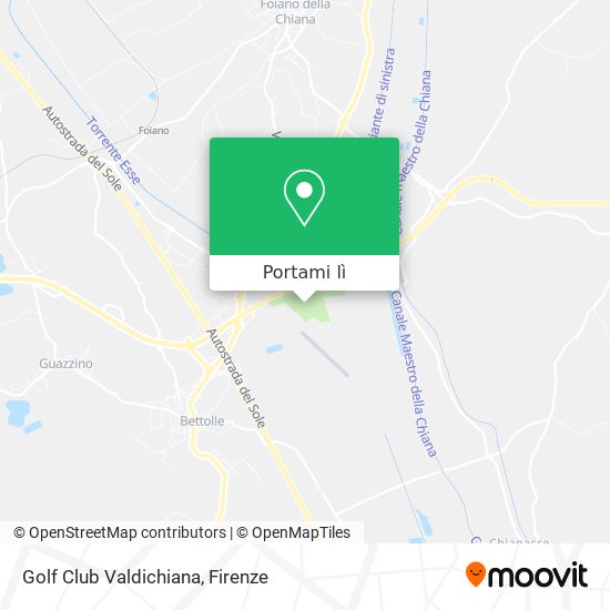 Mappa Golf Club Valdichiana